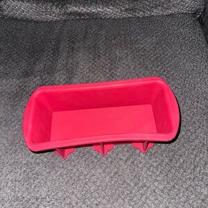 NWOT Red Silicone Bread Mold/Pan